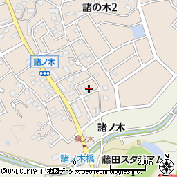 愛知県名古屋市緑区諸の木2丁目2712周辺の地図