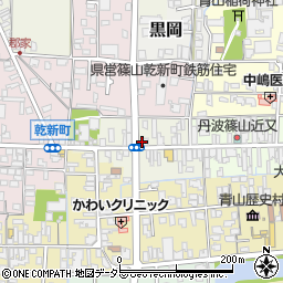 兵庫県丹波篠山市魚屋町27周辺の地図