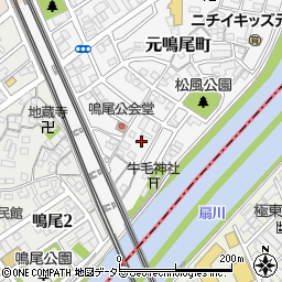 愛知県名古屋市南区元鳴尾町169周辺の地図