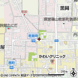 篠山本町周辺の地図