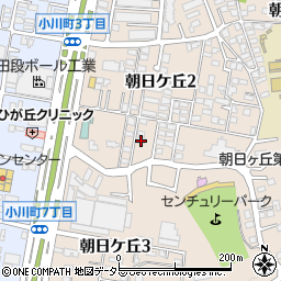 愛知県豊田市朝日ケ丘2丁目50周辺の地図