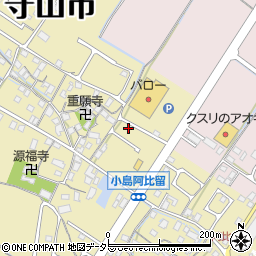滋賀県守山市小島町1364周辺の地図