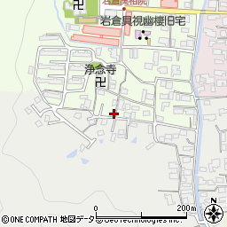 京都府京都市左京区岩倉上蔵町24周辺の地図