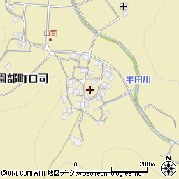 京都府南丹市園部町口司南垣内周辺の地図