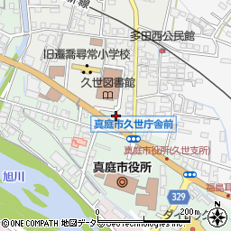 真庭警察署久世交番周辺の地図