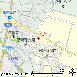 滋賀県東近江市石谷町557周辺の地図