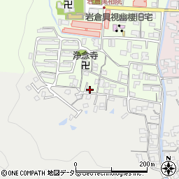京都府京都市左京区岩倉上蔵町25周辺の地図