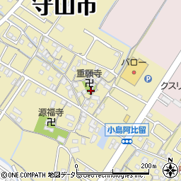 滋賀県守山市小島町1549周辺の地図