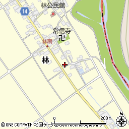 滋賀県蒲生郡竜王町林391周辺の地図