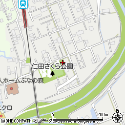 静岡県田方郡函南町仁田243-10周辺の地図