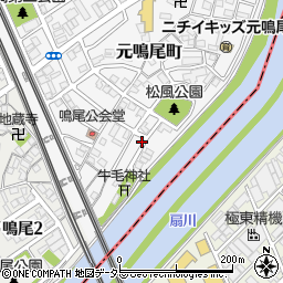 愛知県名古屋市南区元鳴尾町208周辺の地図