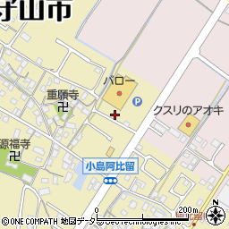 滋賀県守山市小島町1368周辺の地図