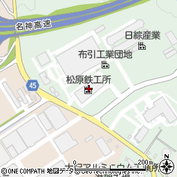 松原鉄工所滋賀工場周辺の地図