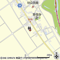 滋賀県蒲生郡竜王町林394周辺の地図