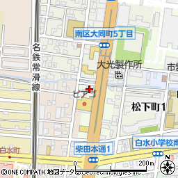 西尾信用金庫柴田支店周辺の地図