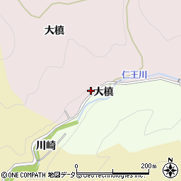 愛知県豊田市平折町大槙周辺の地図