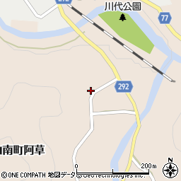 兵庫県丹波市山南町阿草939周辺の地図