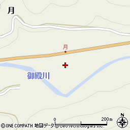 愛知県東栄町（北設楽郡）月（下平）周辺の地図