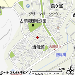 愛知県豊田市古瀬間町坂能瀬周辺の地図