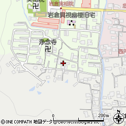 京都府京都市左京区岩倉上蔵町21周辺の地図