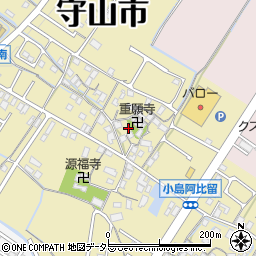 滋賀県守山市小島町1551周辺の地図