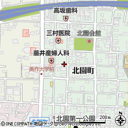 岡山県津山市北園町24-9周辺の地図