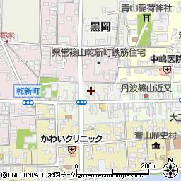 兵庫県丹波篠山市魚屋町21周辺の地図