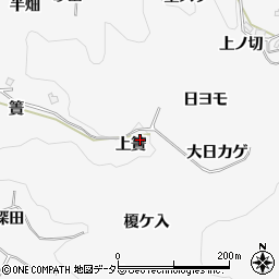 愛知県豊田市穂積町（上簣）周辺の地図