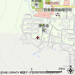 京都府京都市左京区岩倉上蔵町周辺の地図