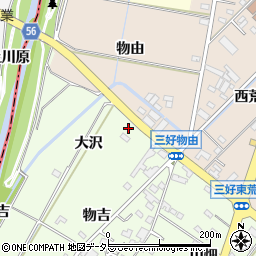 愛知県みよし市福田町大沢18周辺の地図