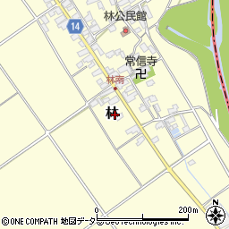 滋賀県蒲生郡竜王町林396周辺の地図