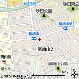 愛知県名古屋市緑区尾崎山周辺の地図