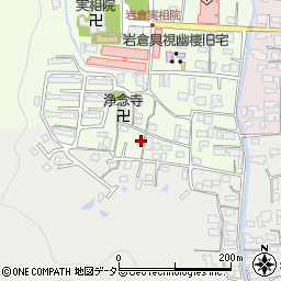 京都府京都市左京区岩倉上蔵町29周辺の地図