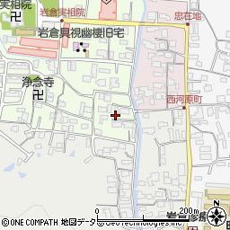 京都府京都市左京区岩倉上蔵町6周辺の地図