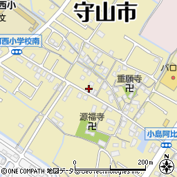 滋賀県守山市小島町1817-10周辺の地図