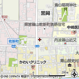 兵庫県丹波篠山市魚屋町23周辺の地図