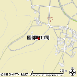 京都府南丹市園部町口司周辺の地図