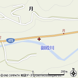 愛知県北設楽郡東栄町月周辺の地図