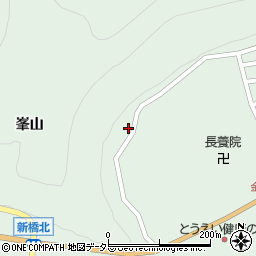 愛知県北設楽郡東栄町下田峯山周辺の地図