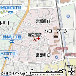 愛知県豊田市常盤町周辺の地図