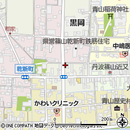 兵庫県丹波篠山市魚屋町周辺の地図