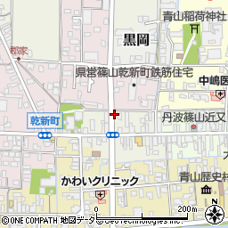 兵庫県丹波篠山市魚屋町周辺の地図