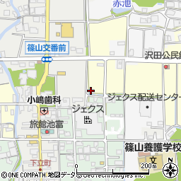 兵庫県丹波篠山市前沢田421周辺の地図