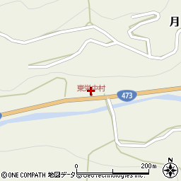 愛知県北設楽郡東栄町月甫木周辺の地図