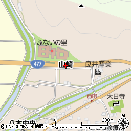 京都府南丹市八木町西田山崎周辺の地図