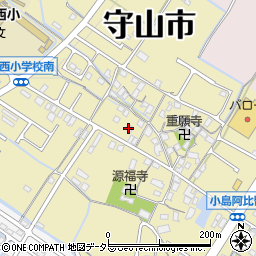 滋賀県守山市小島町1519周辺の地図