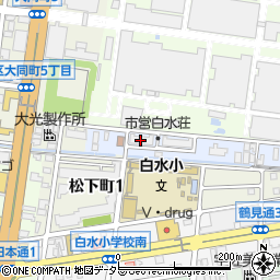 愛知県名古屋市南区鳴尾町（丹後江）周辺の地図