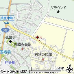 滋賀県東近江市石谷町555周辺の地図
