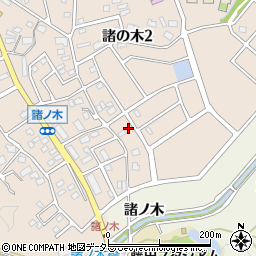 愛知県名古屋市緑区諸の木2丁目2804周辺の地図