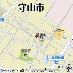 滋賀県守山市小島町1539周辺の地図